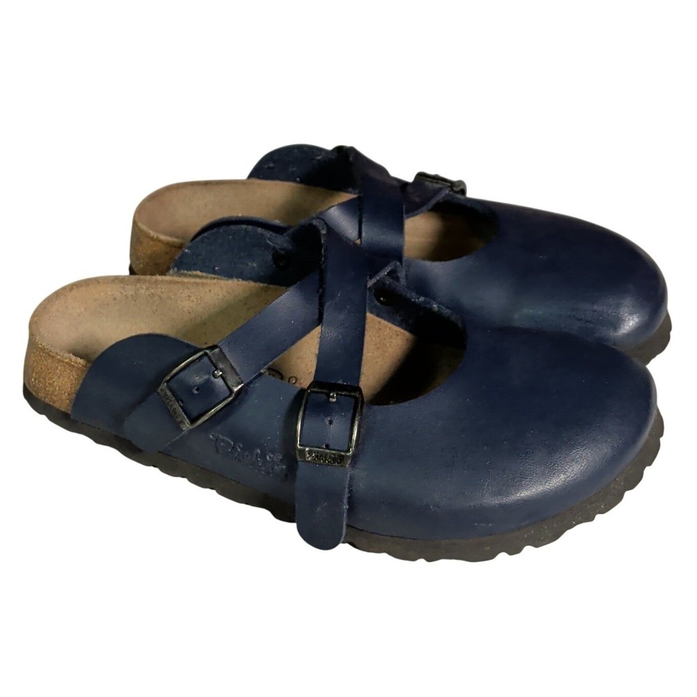 Birki's Dorian Clogs Womens Size 5N Leather Criss Cross Mules Birkenstock Shoes